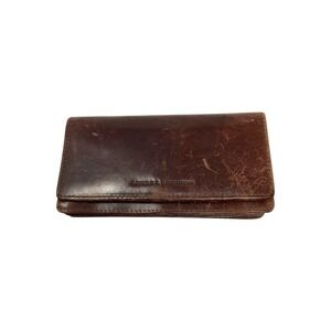 Spikes & Sparrow Genuine Leather Wallet Brown Accordion Multi Compartment